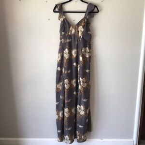 Japna Floral Grey dress Large